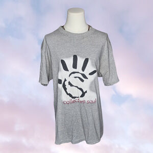 Vtg 1999 Collective Soul Dosage Concert Band Rock Grey Mens T-Shirt Size Large